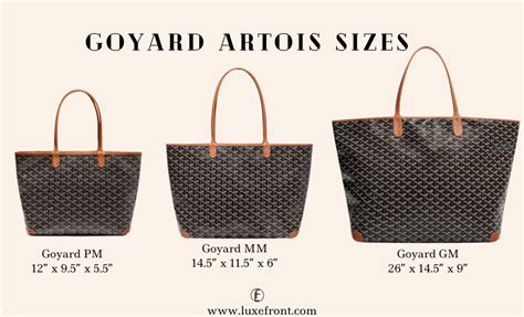 goyard hardy pm size|goyard size pm or gm.